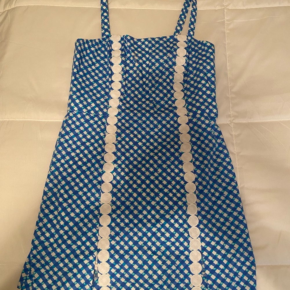 Lilly Pulitzer Blue and White Romper